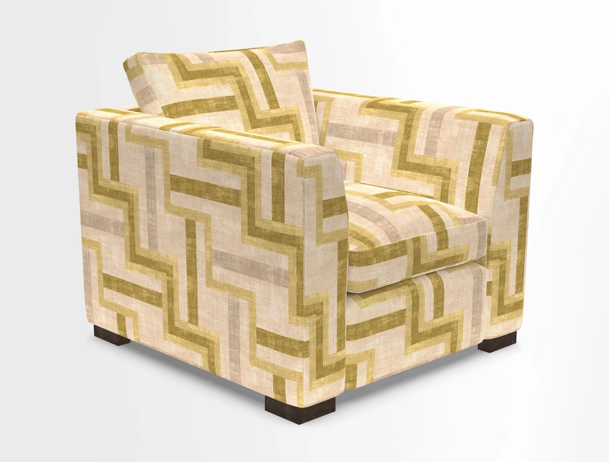 Wadenhoe Chair in Two Tone Plain Biscuit
