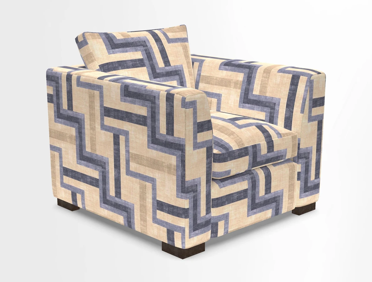 Wadenhoe Chair in Two Tone Plain Biscuit