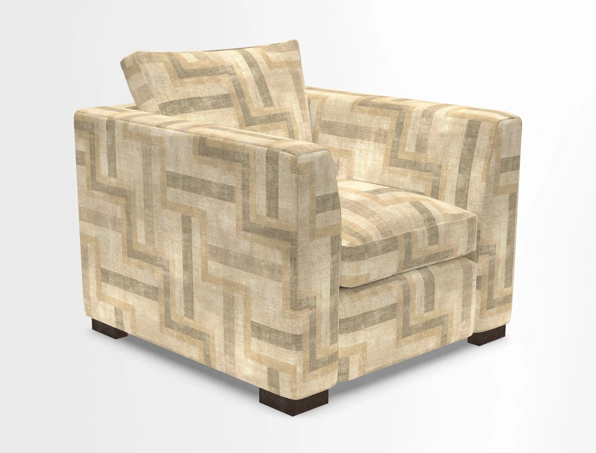Wadenhoe Chair in Two Tone Plain Biscuit