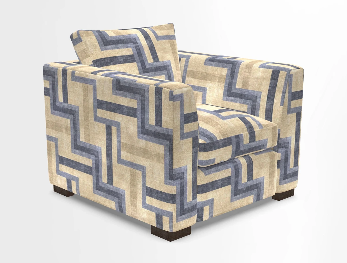 Wadenhoe Chair in Two Tone Plain Biscuit