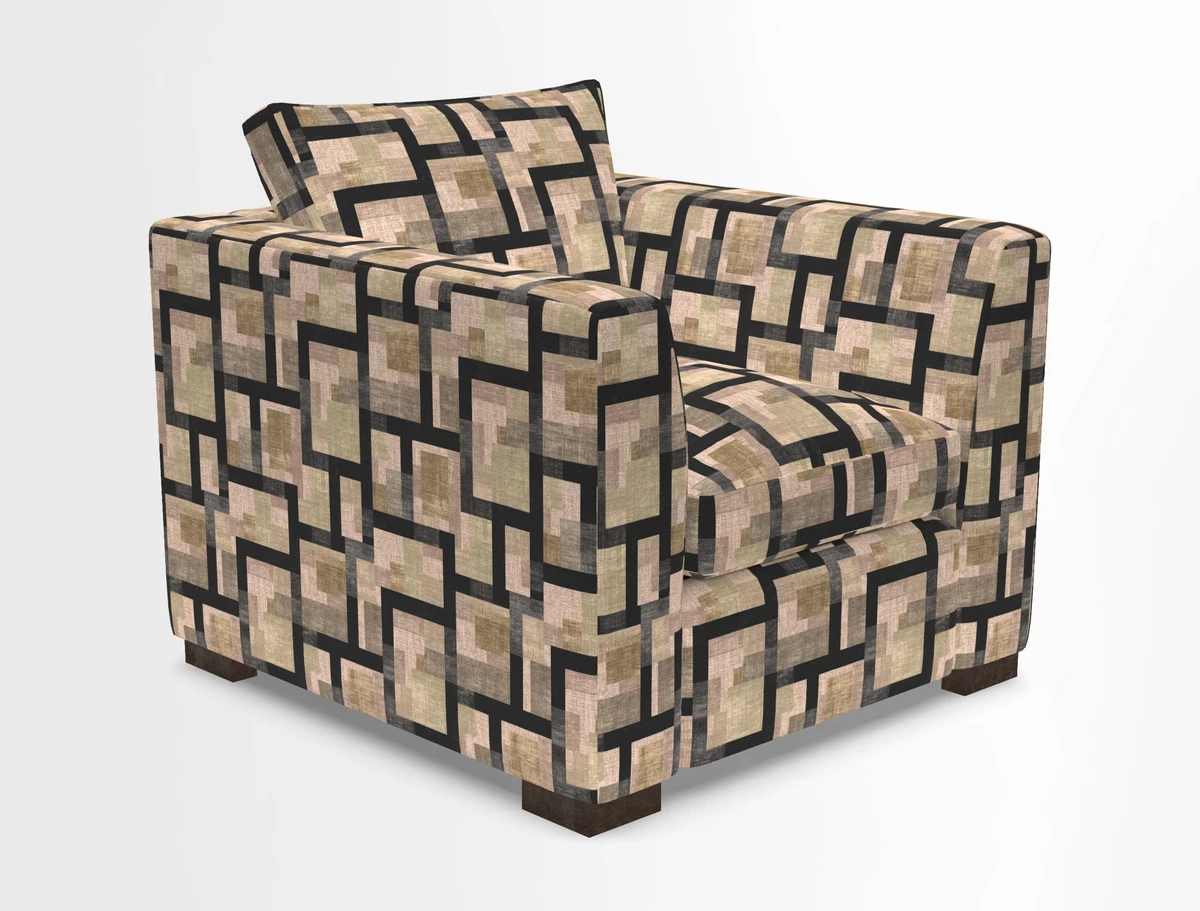 Wadenhoe Chair in Two Tone Plain Biscuit