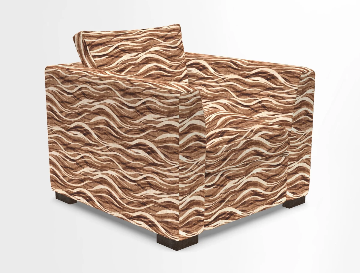 Wadenhoe Chair in Two Tone Plain Biscuit