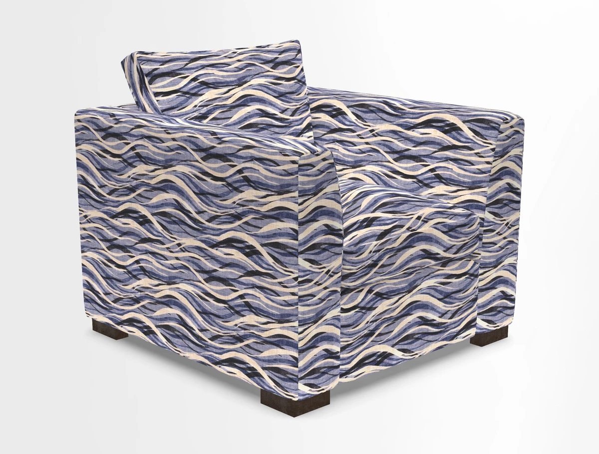 Wadenhoe Chair in Two Tone Plain Biscuit