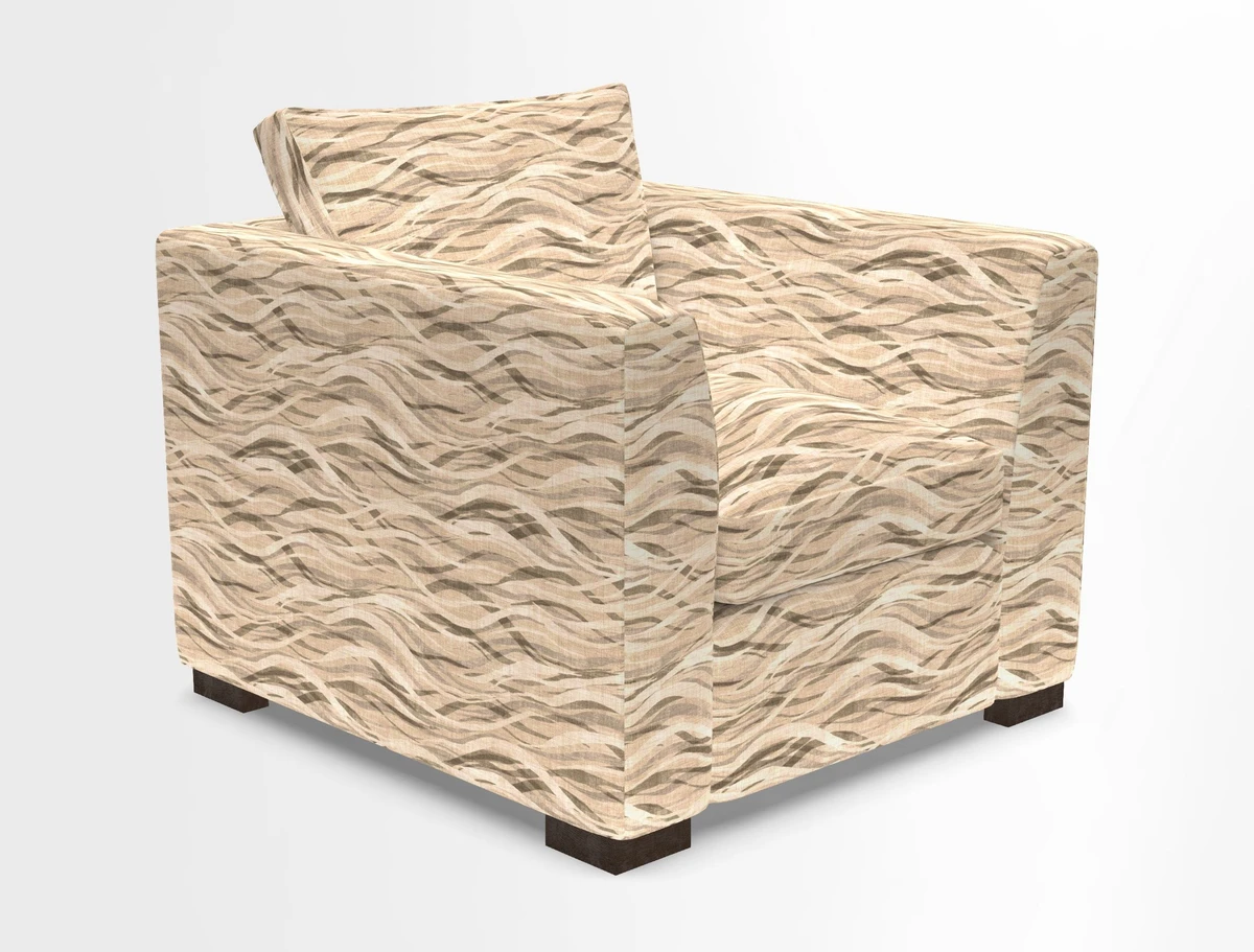 Wadenhoe Chair in Two Tone Plain Biscuit