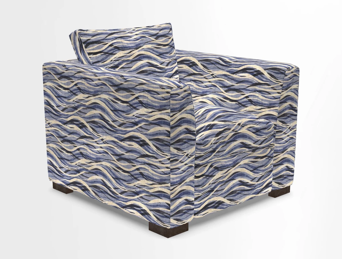 Wadenhoe Chair in Two Tone Plain Biscuit