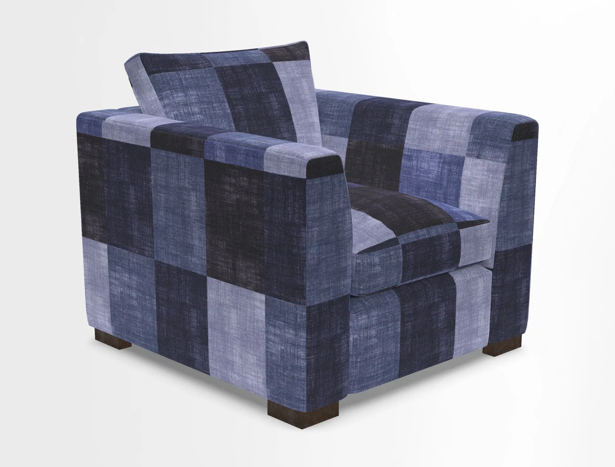 Wadenhoe Chair in Two Tone Plain Biscuit