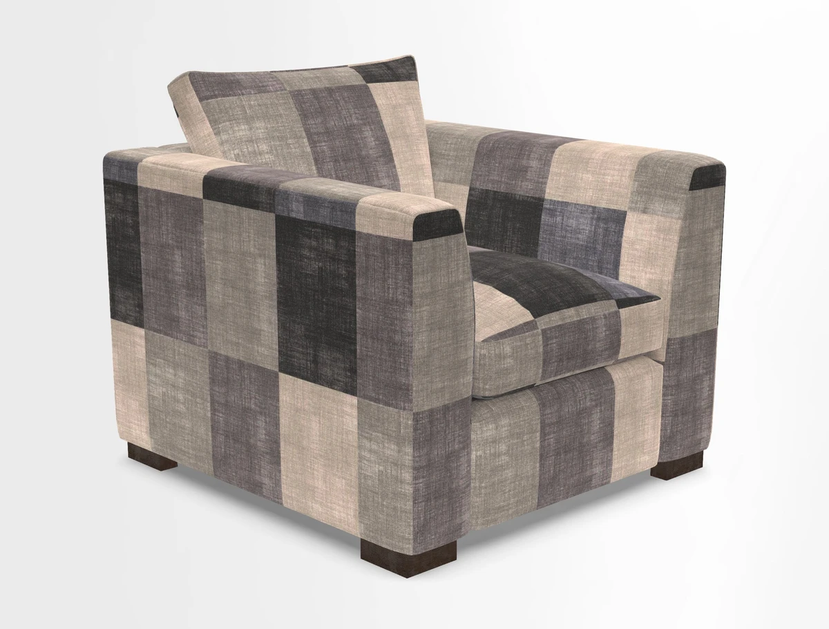 Wadenhoe Chair in Two Tone Plain Biscuit