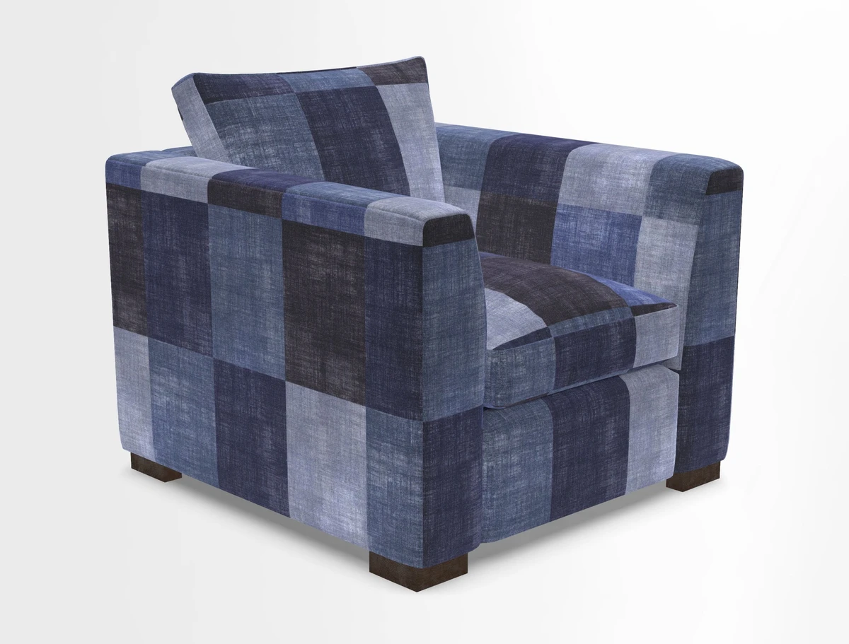 Wadenhoe Chair in Two Tone Plain Biscuit