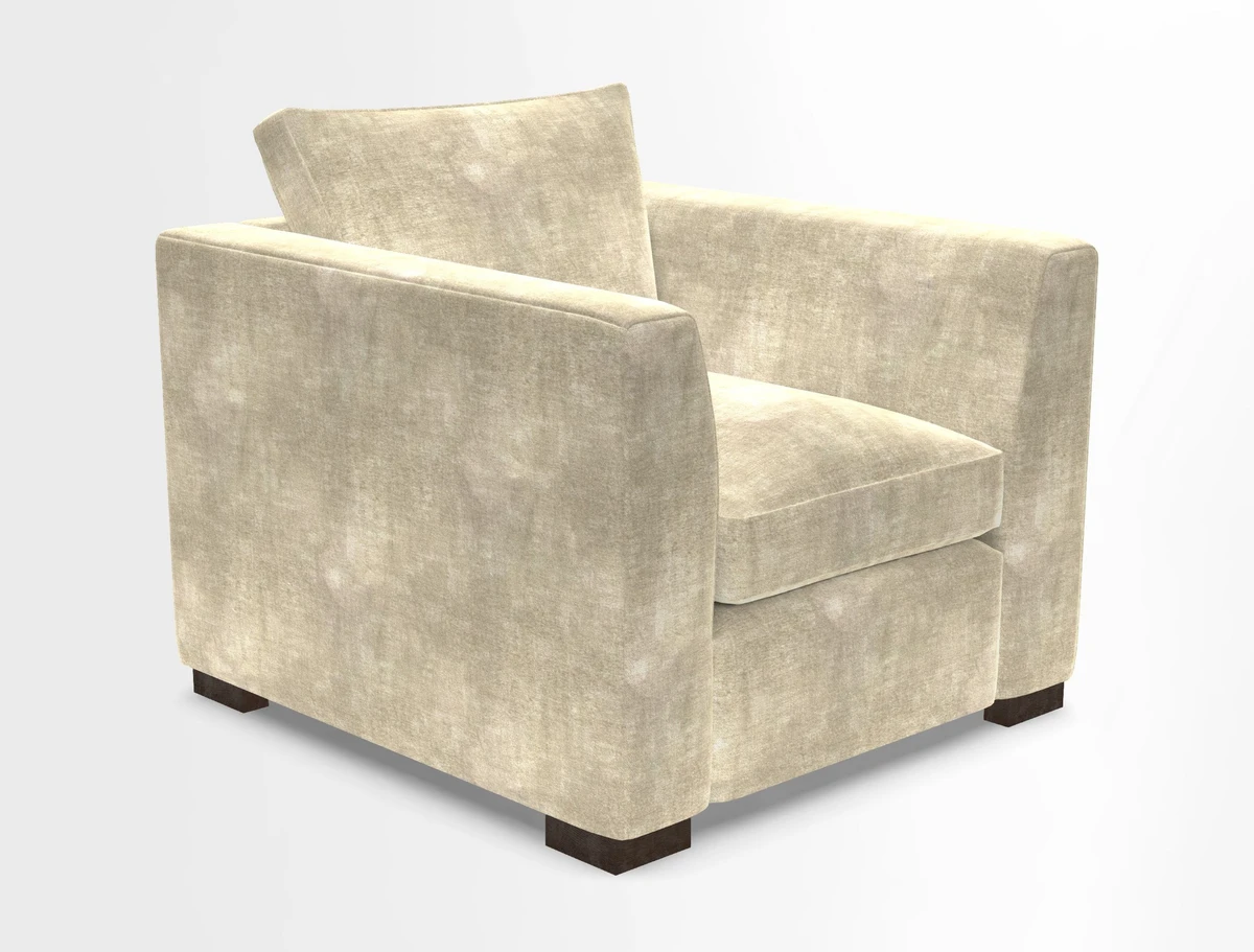 Wadenhoe Chair in Two Tone Plain Biscuit