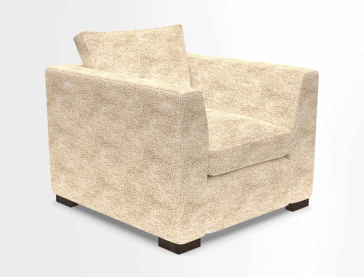 Wadenhoe Chair in Two Tone Plain Biscuit