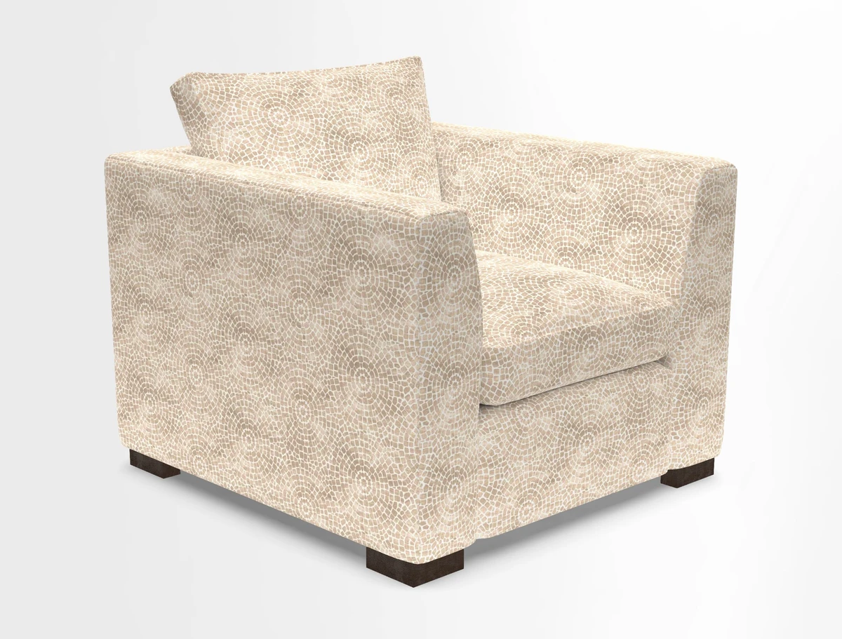 Wadenhoe Chair in Two Tone Plain Biscuit