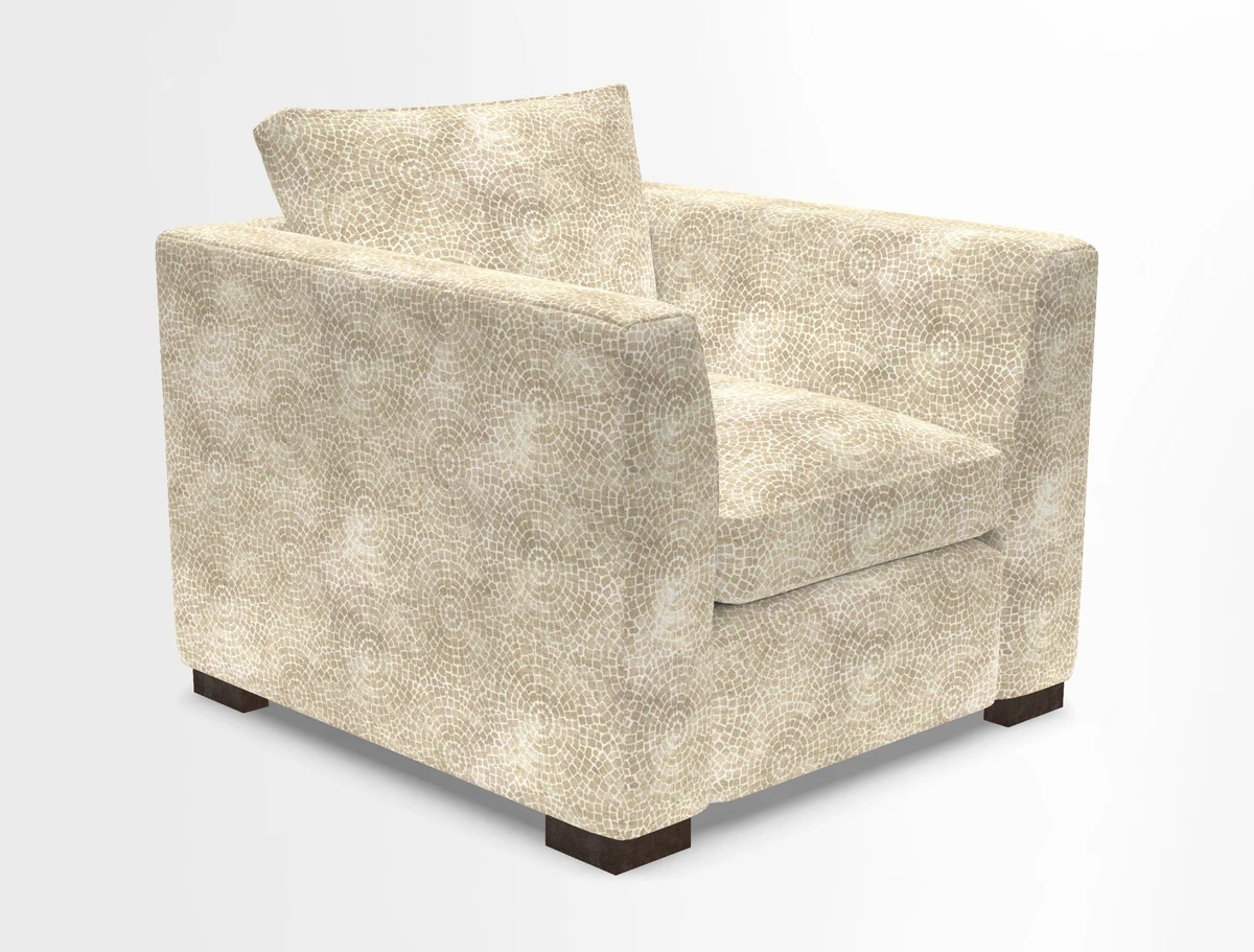 Wadenhoe Chair in Two Tone Plain Biscuit
