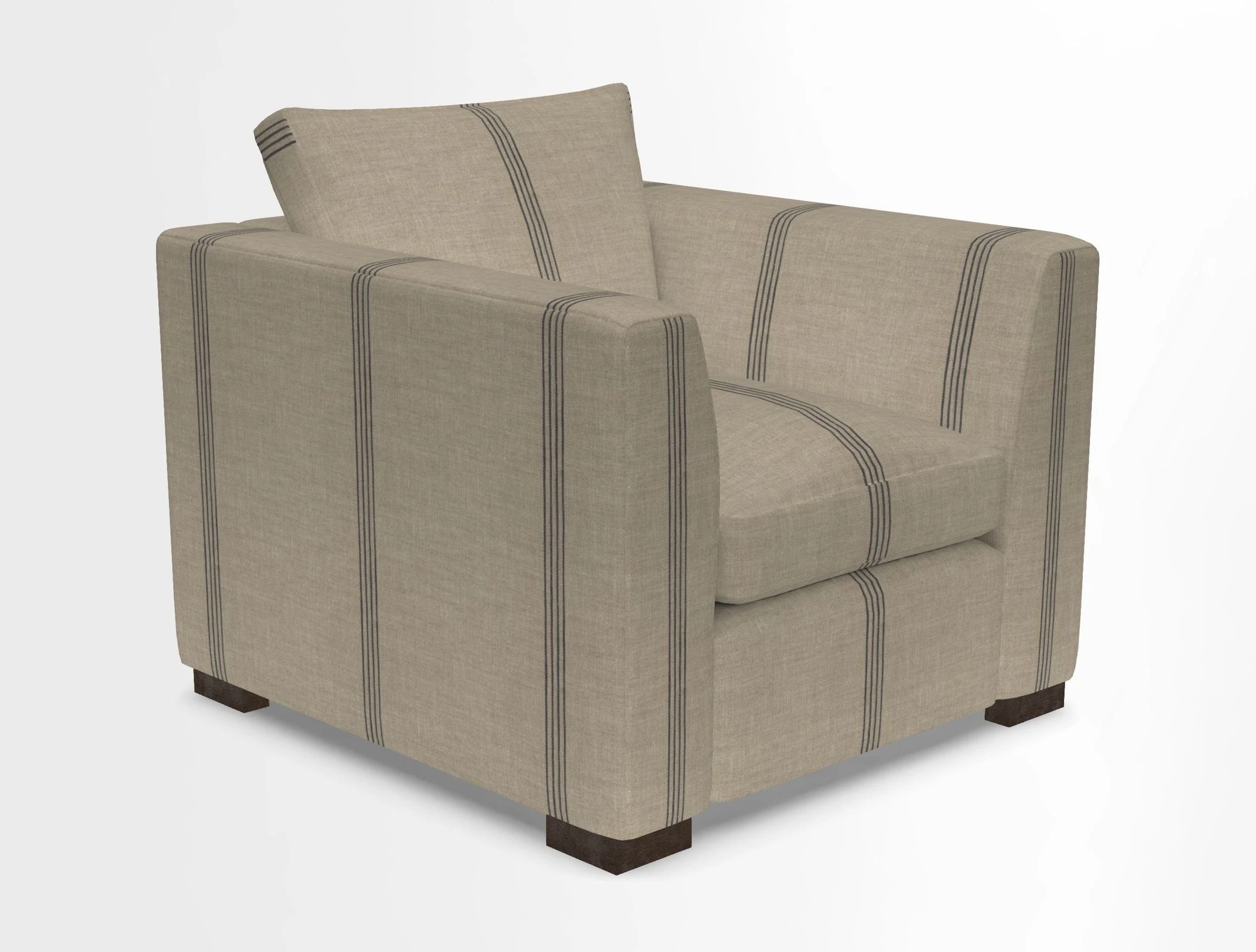 Wadenhoe Chair in Two Tone Plain Biscuit