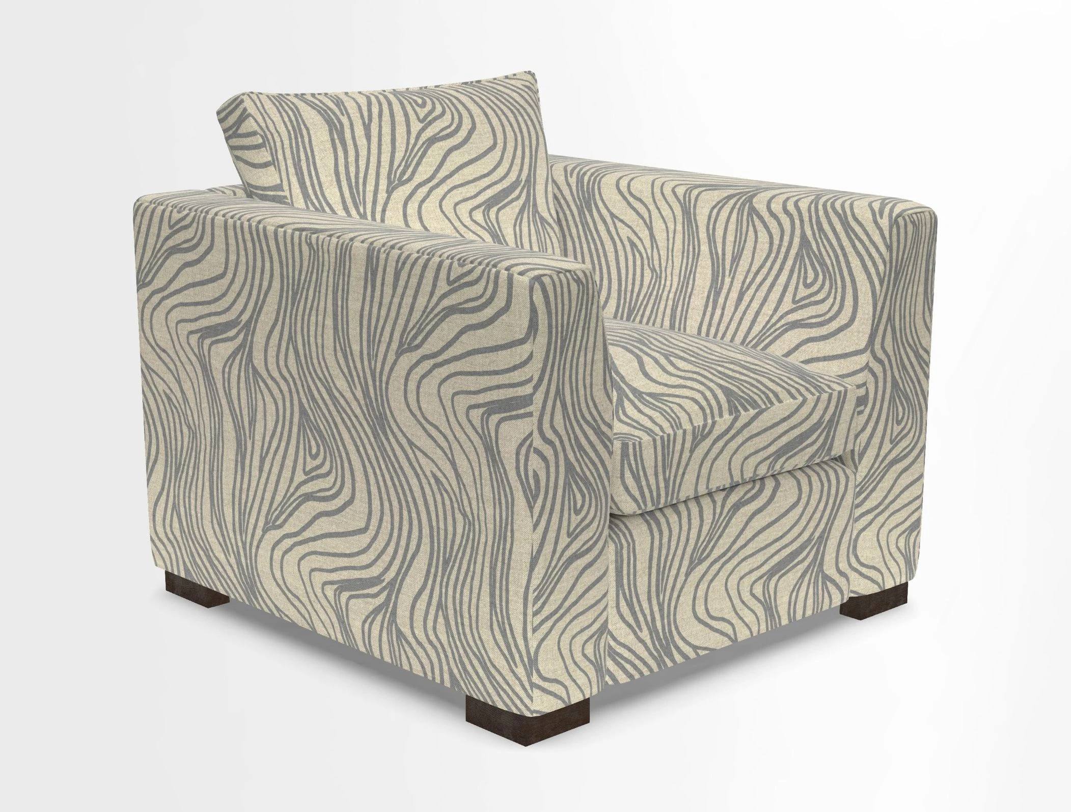 Wadenhoe Chair in Two Tone Plain Biscuit