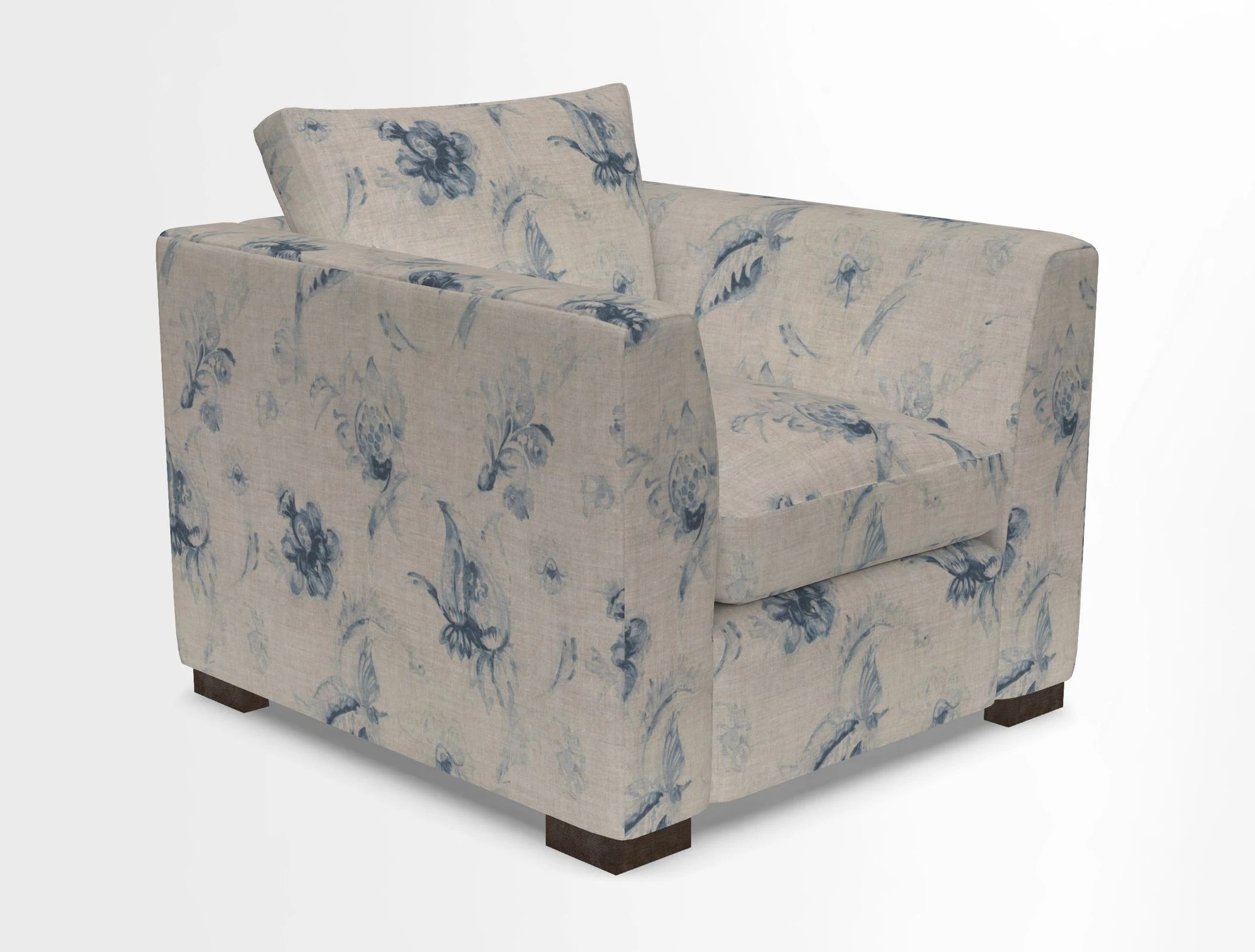 Wadenhoe Chair in Two Tone Plain Biscuit