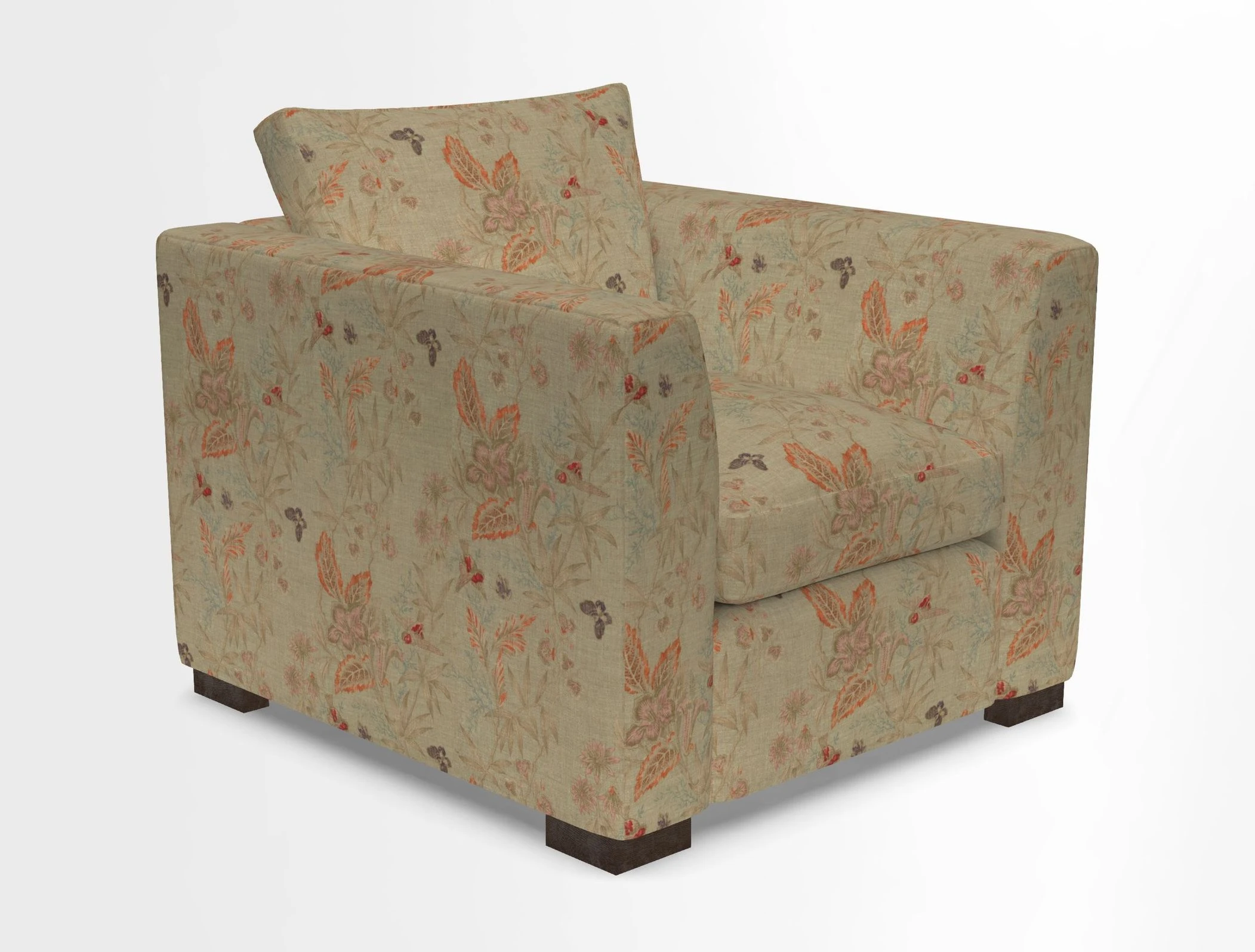 Wadenhoe Chair in Two Tone Plain Biscuit