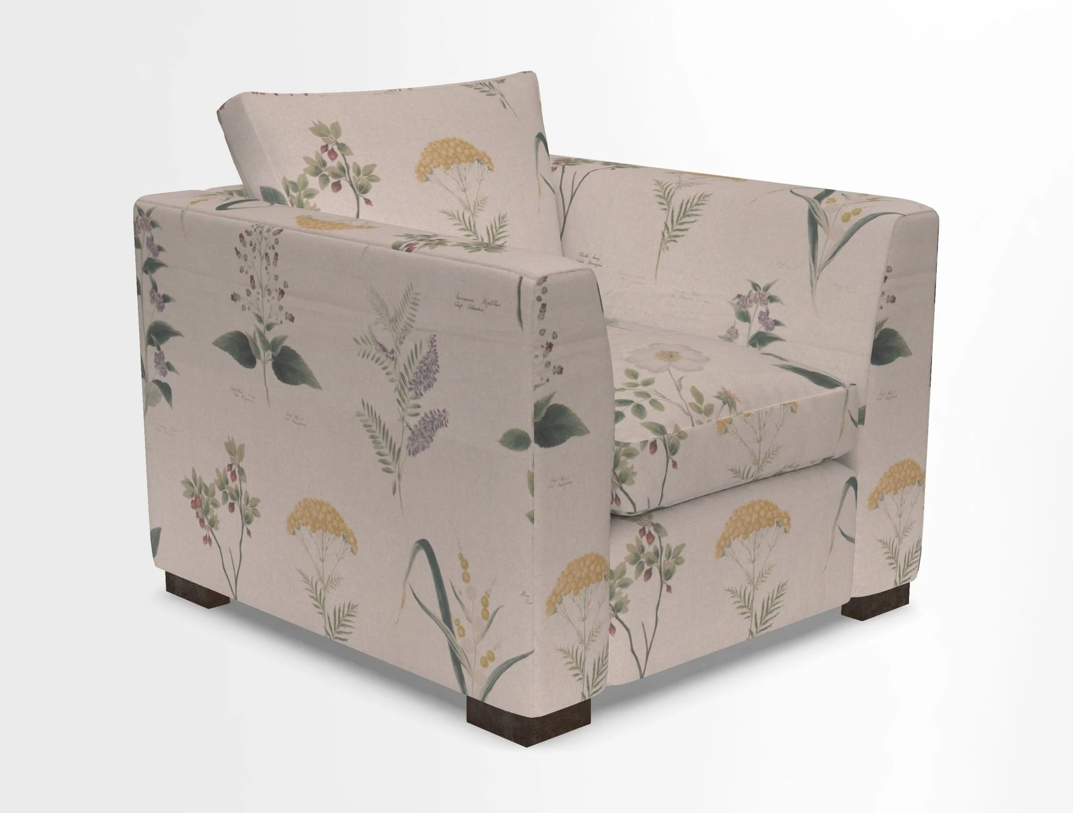 Wadenhoe Chair in Two Tone Plain Biscuit