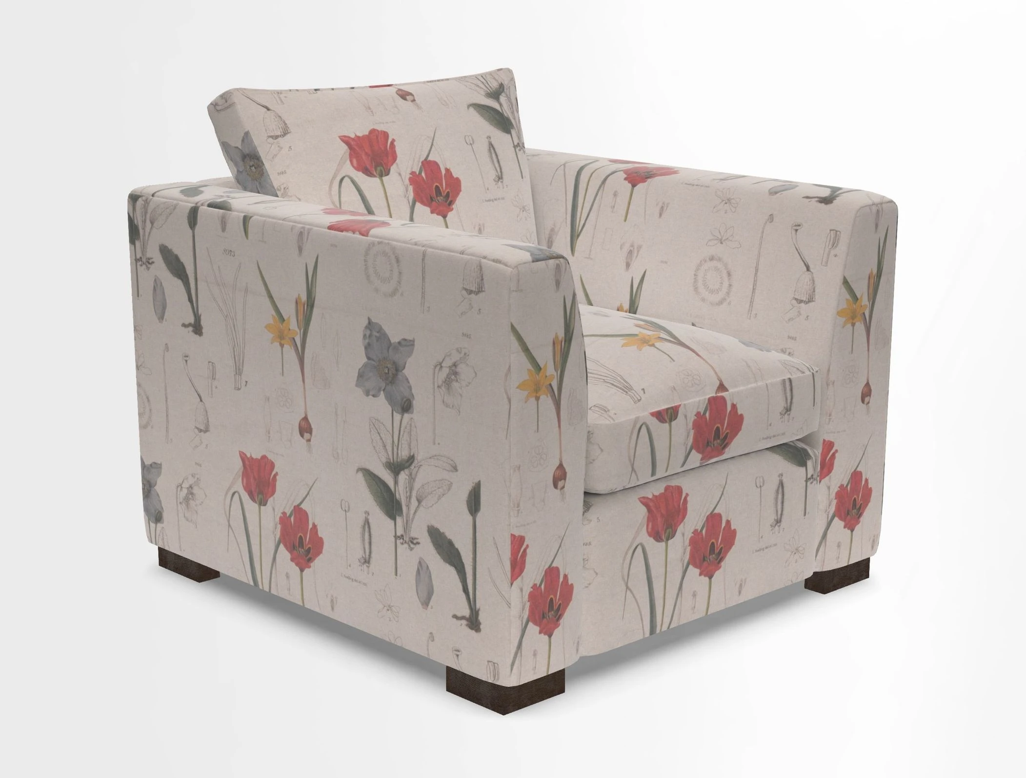 Wadenhoe Chair in Two Tone Plain Biscuit