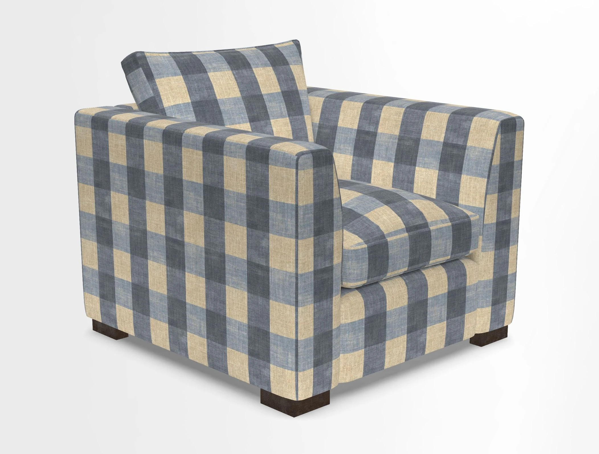 Wadenhoe Chair in Two Tone Plain Biscuit