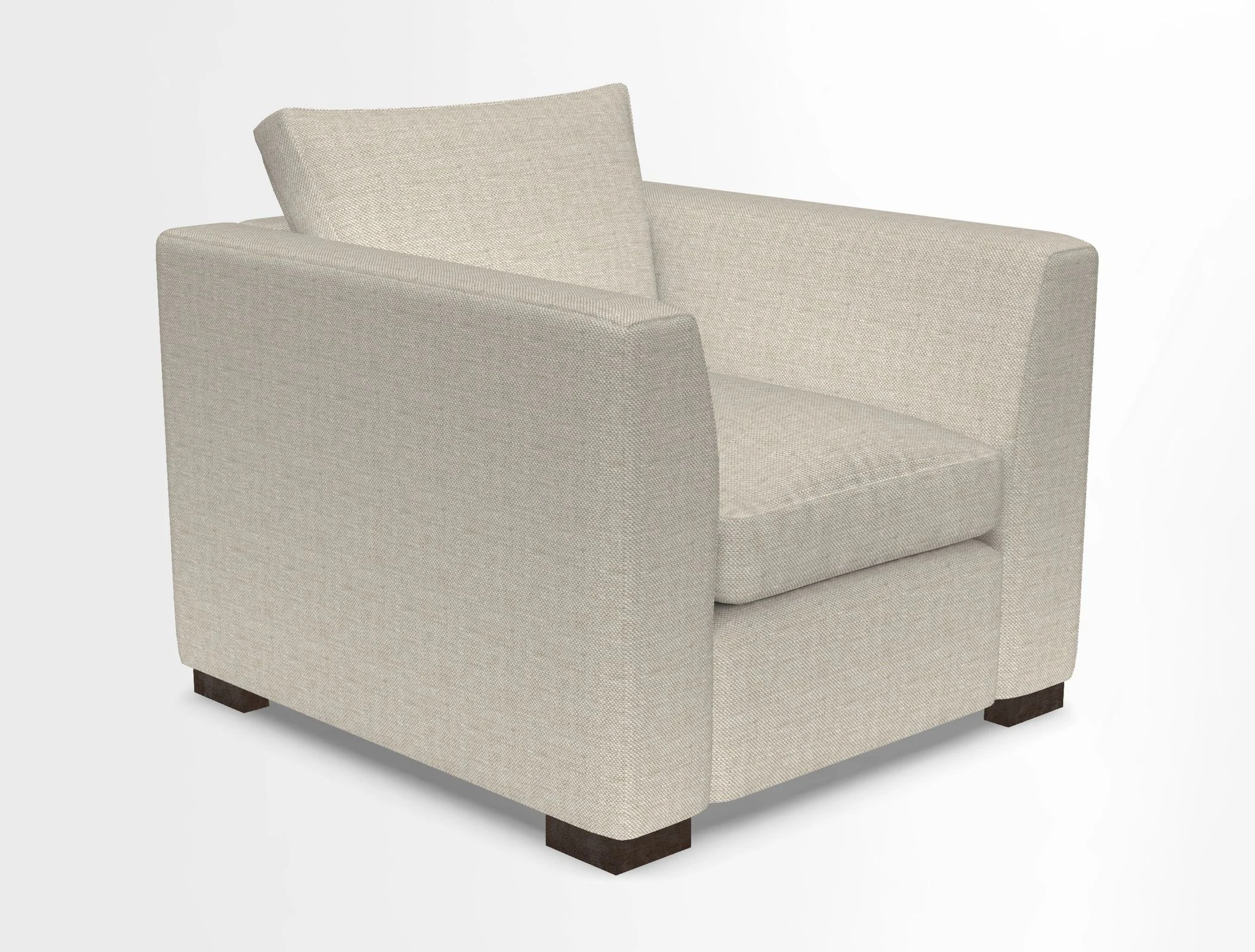 Wadenhoe Chair in Two Tone Plain Biscuit