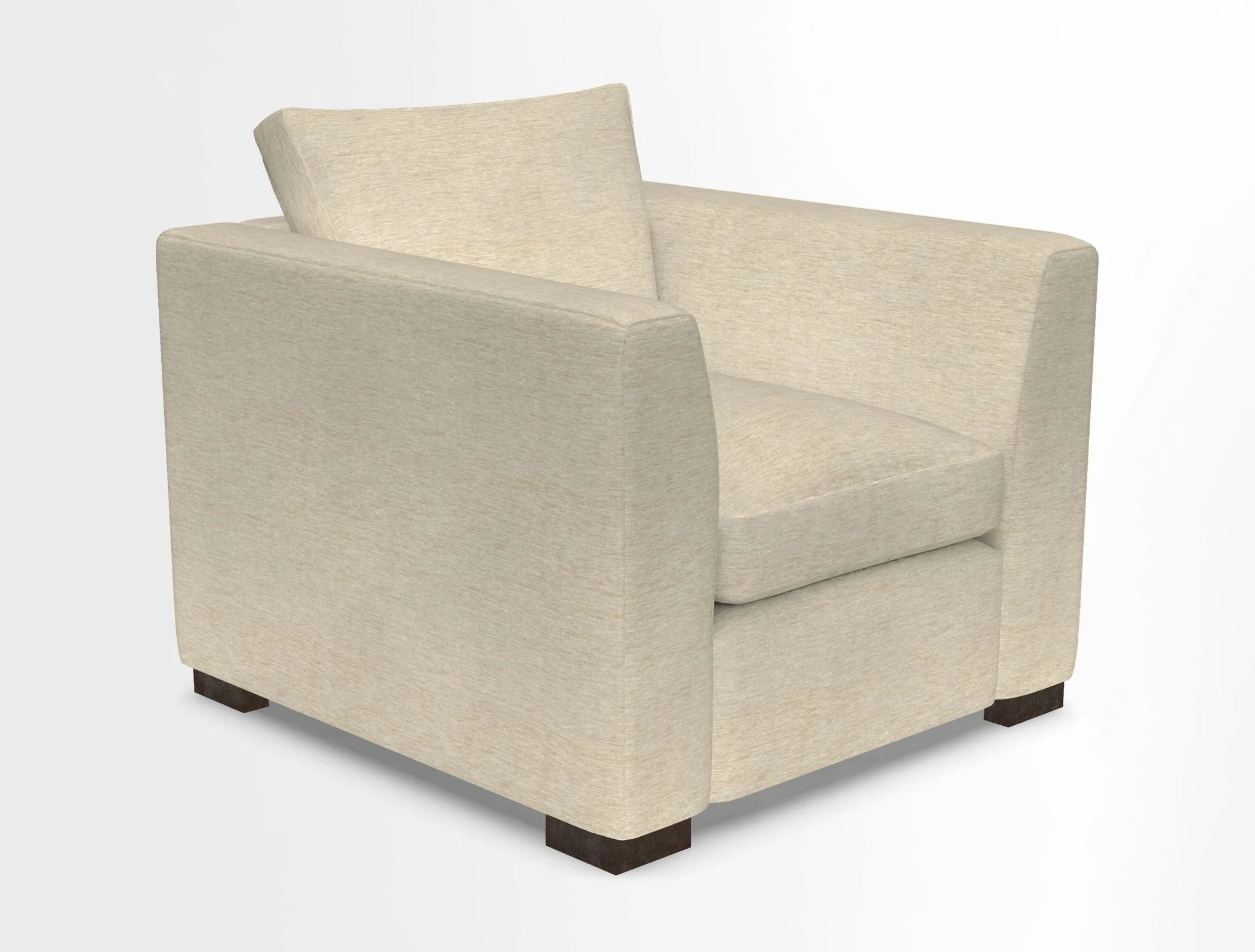 Wadenhoe Chair in Two Tone Plain Biscuit