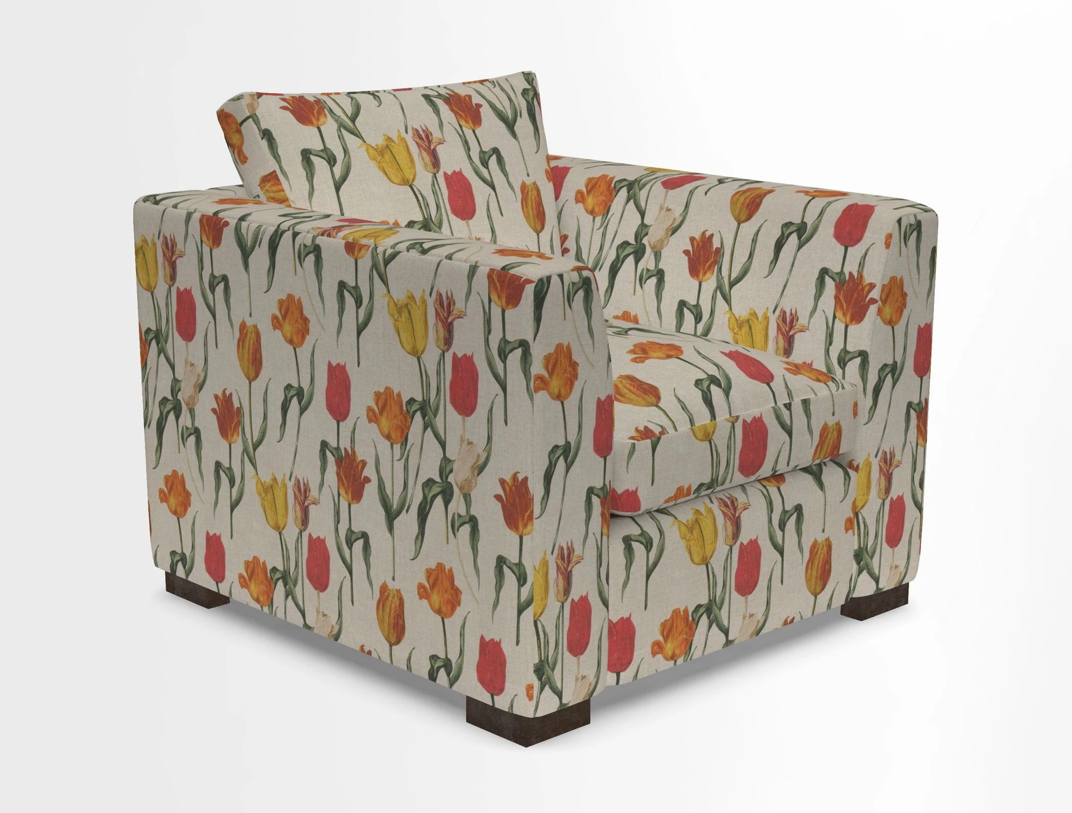 Wadenhoe Chair in Two Tone Plain Biscuit