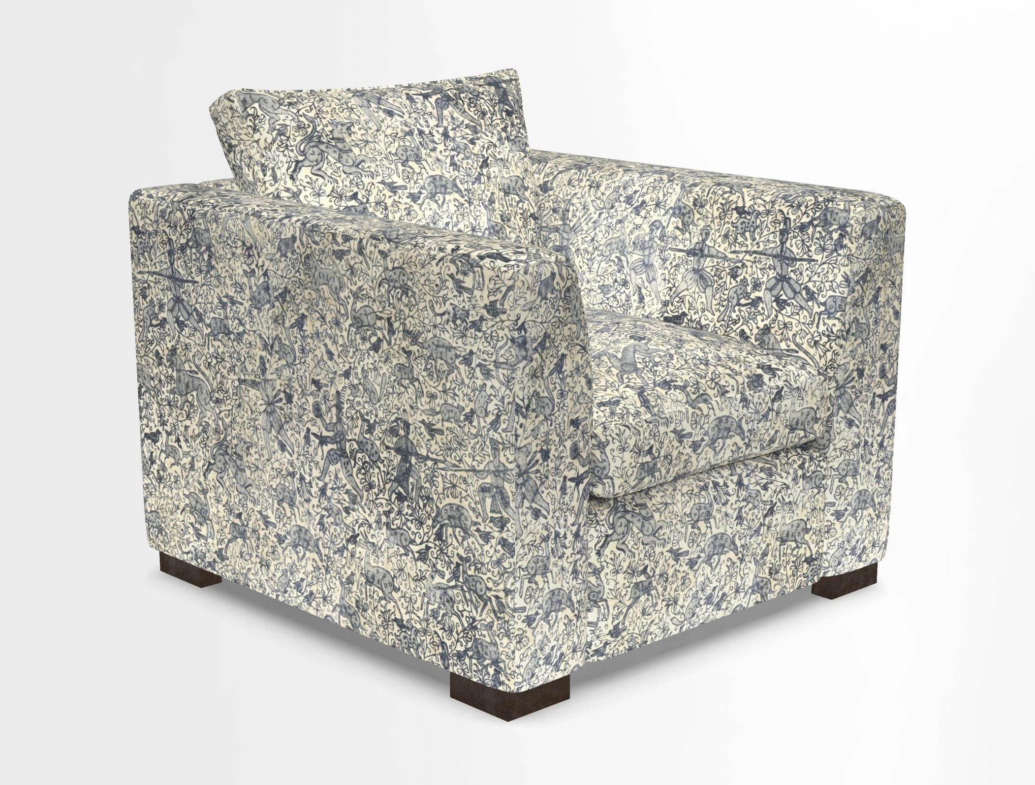 Wadenhoe Chair in Two Tone Plain Biscuit