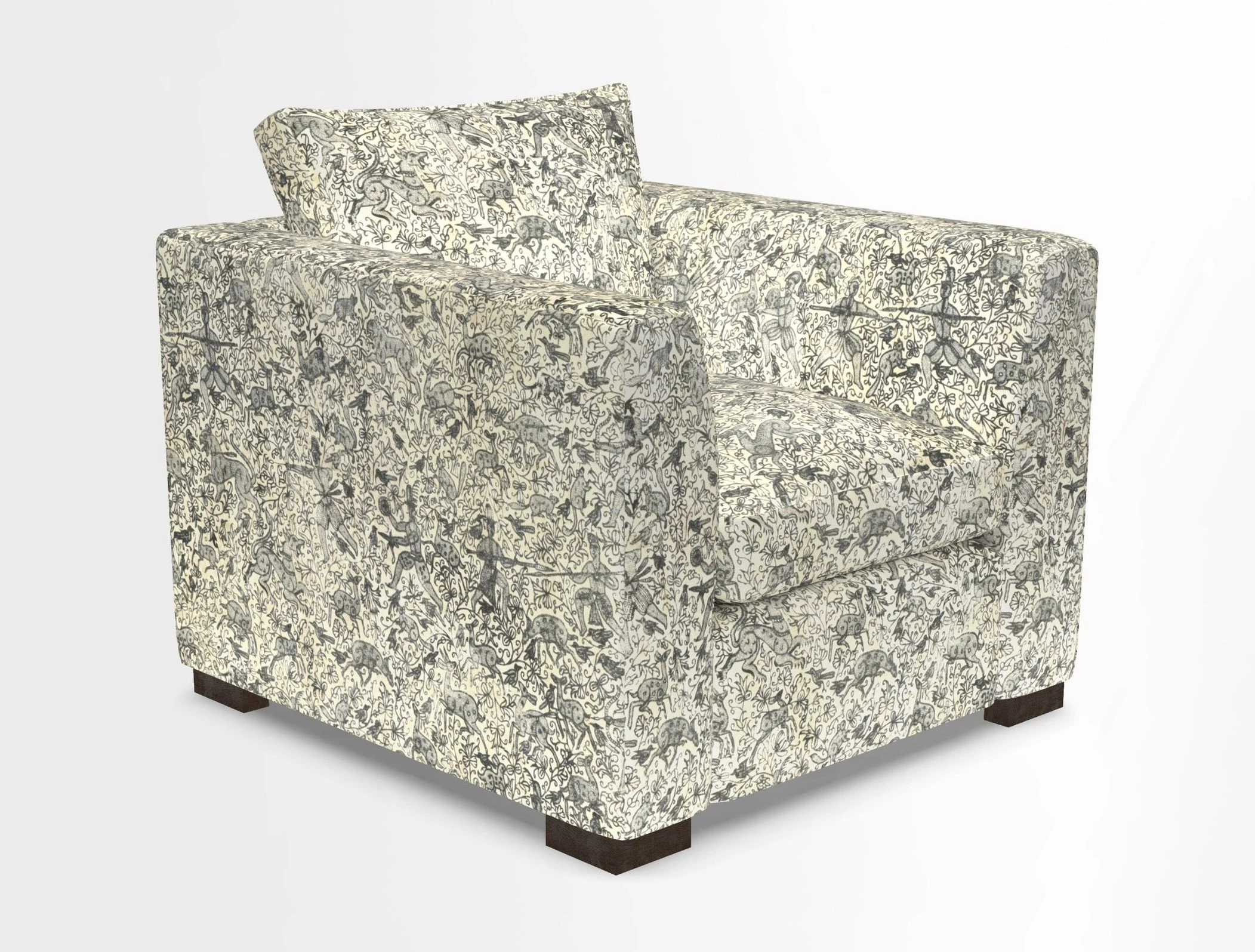 Wadenhoe Chair in Two Tone Plain Biscuit