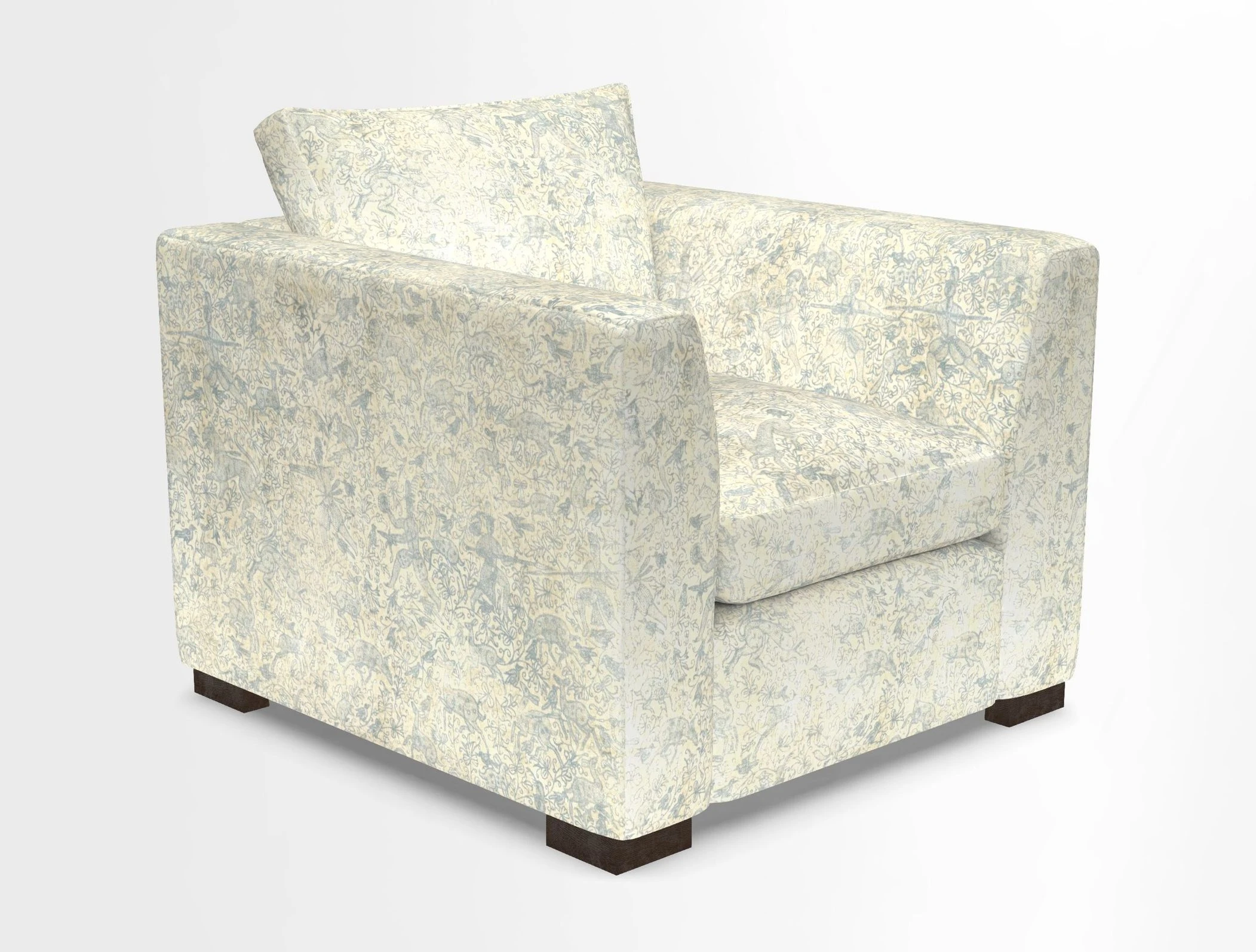 Wadenhoe Chair in Two Tone Plain Biscuit