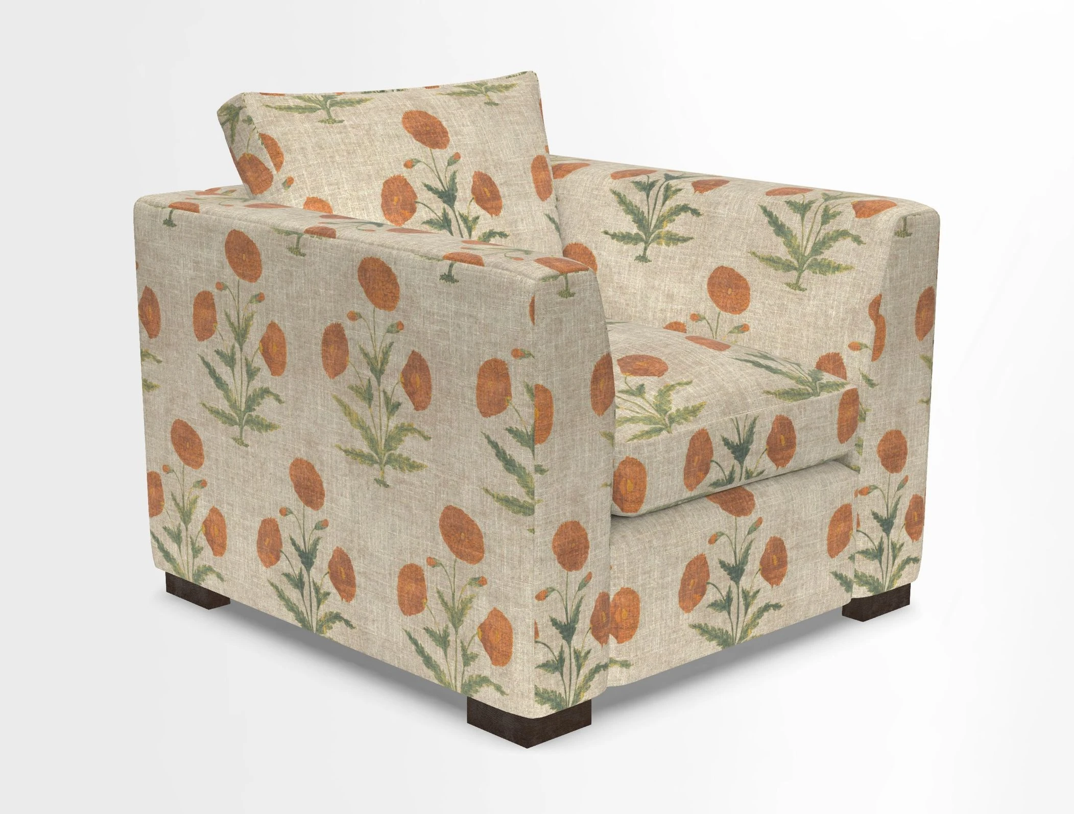 Wadenhoe Chair in Two Tone Plain Biscuit