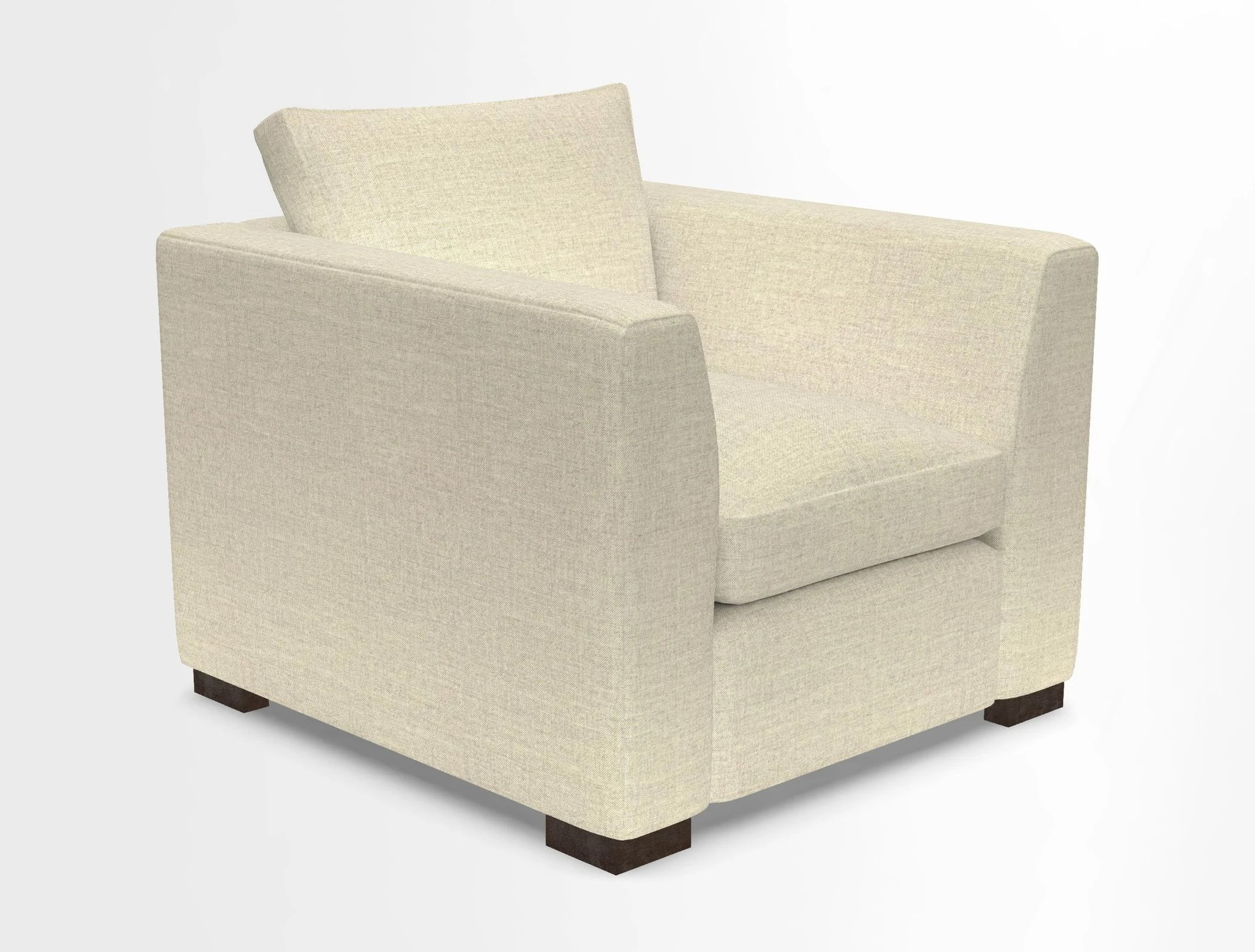 Wadenhoe Chair in Two Tone Plain Biscuit