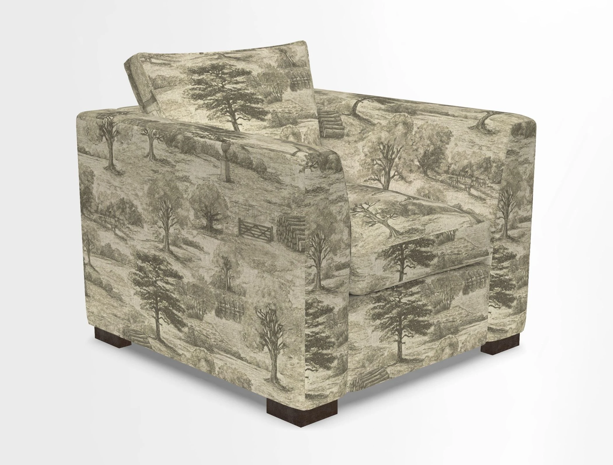 Wadenhoe Chair in Two Tone Plain Biscuit
