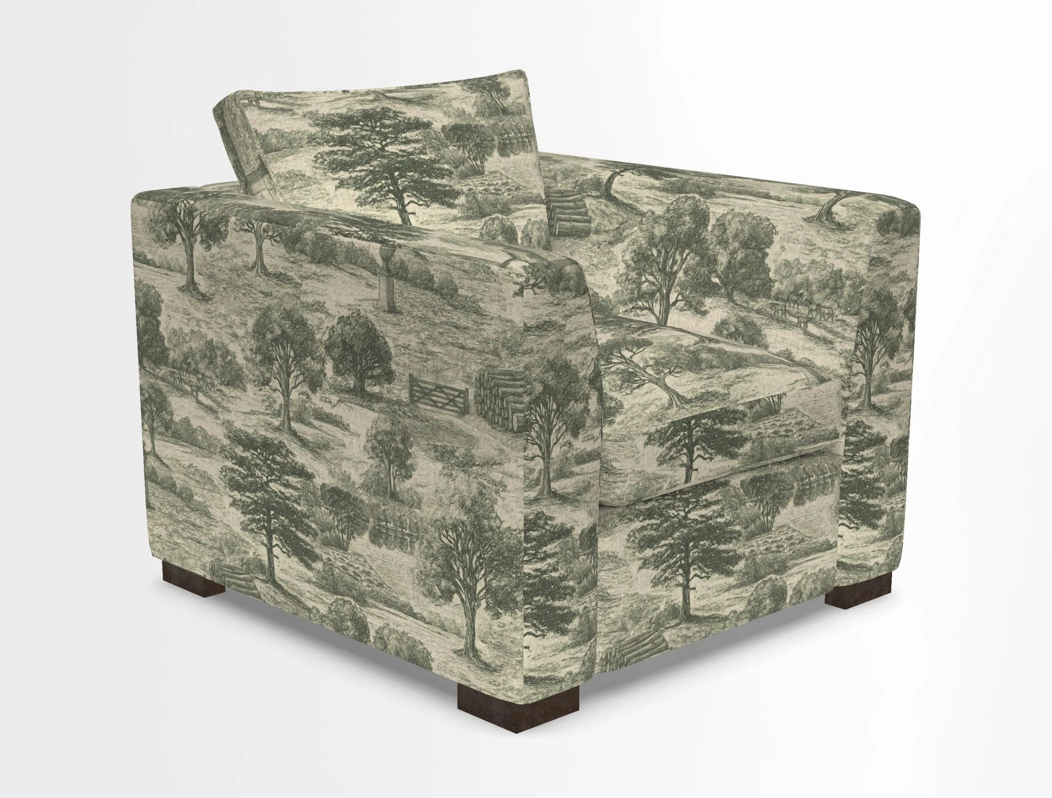 Wadenhoe Chair in Two Tone Plain Biscuit