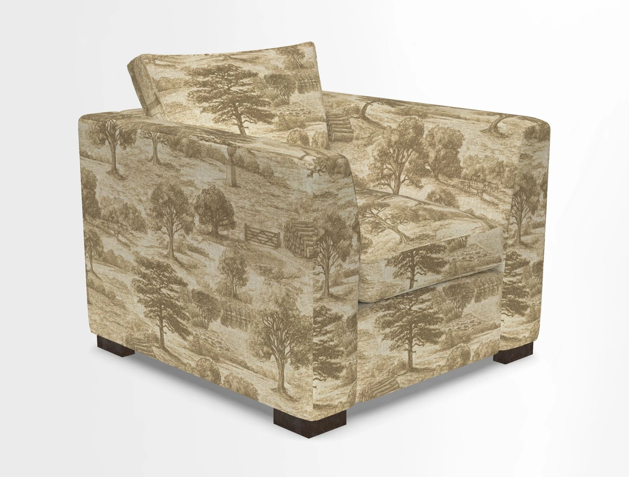 Wadenhoe Chair in Two Tone Plain Biscuit