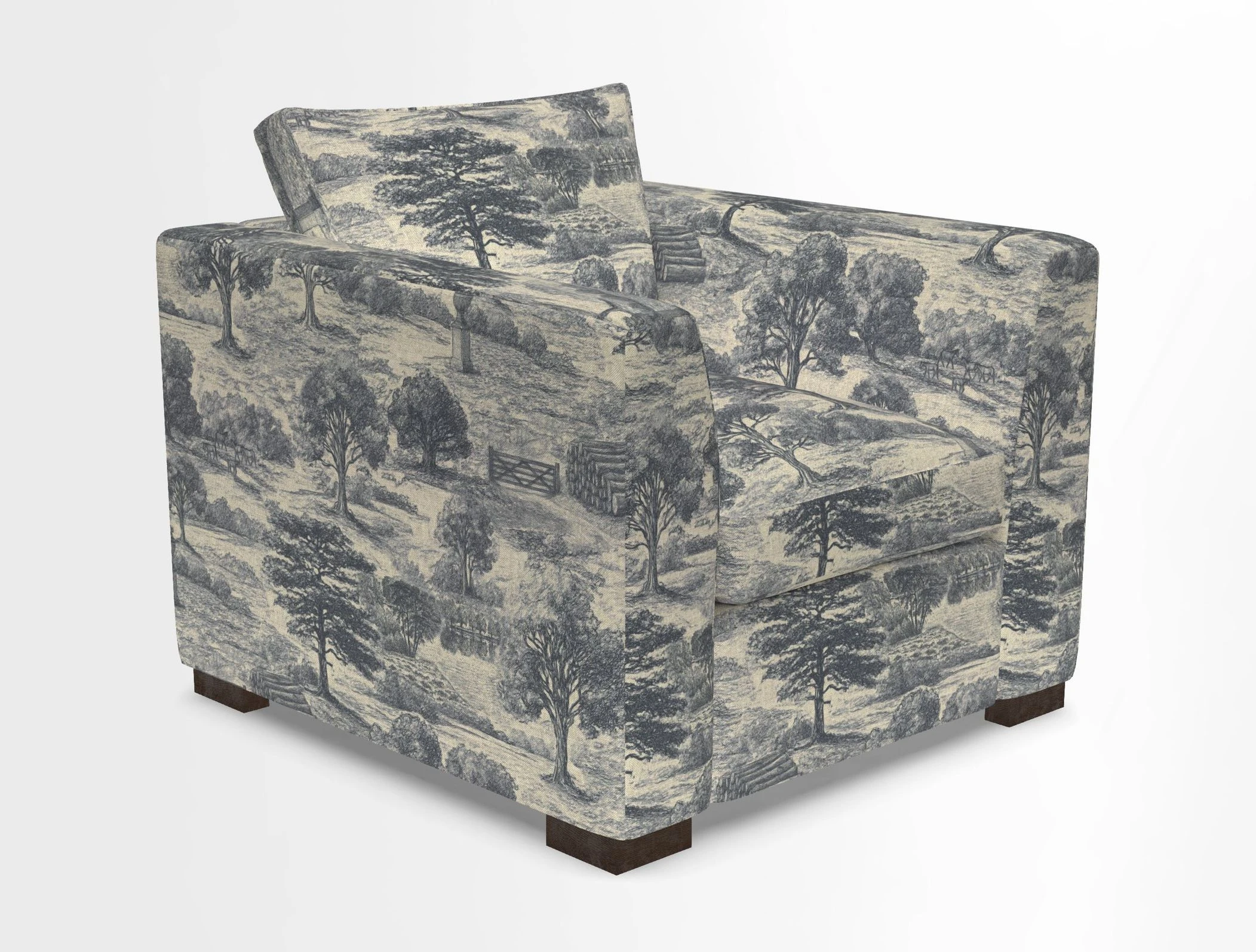 Wadenhoe Chair in Two Tone Plain Biscuit