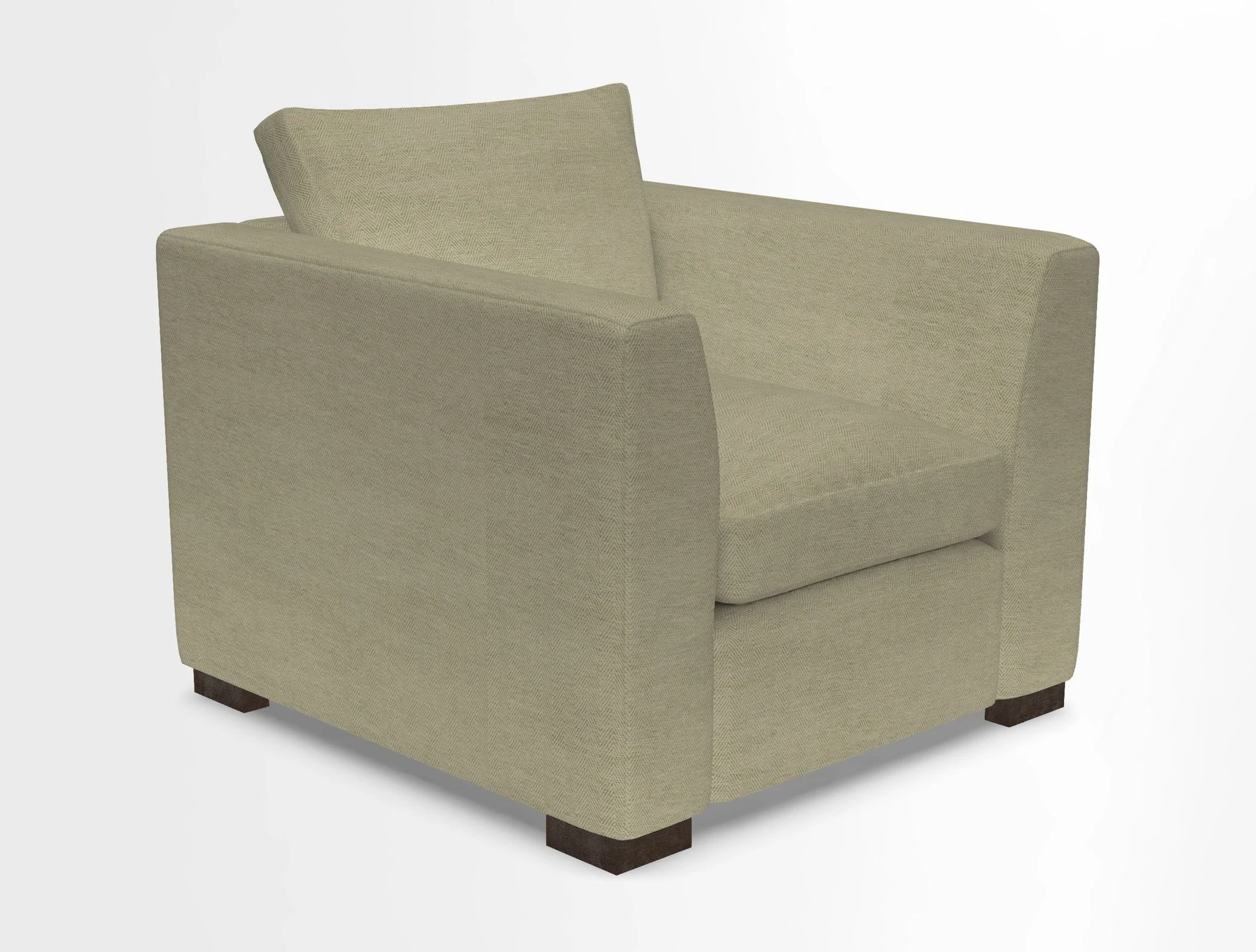 Wadenhoe Chair in Two Tone Plain Biscuit