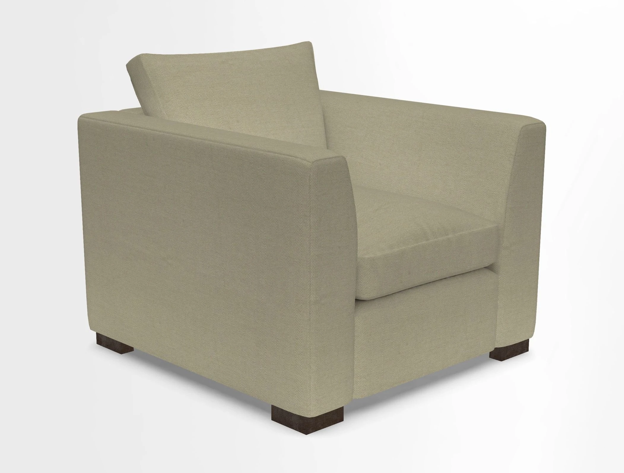 Wadenhoe Chair in Two Tone Plain Biscuit