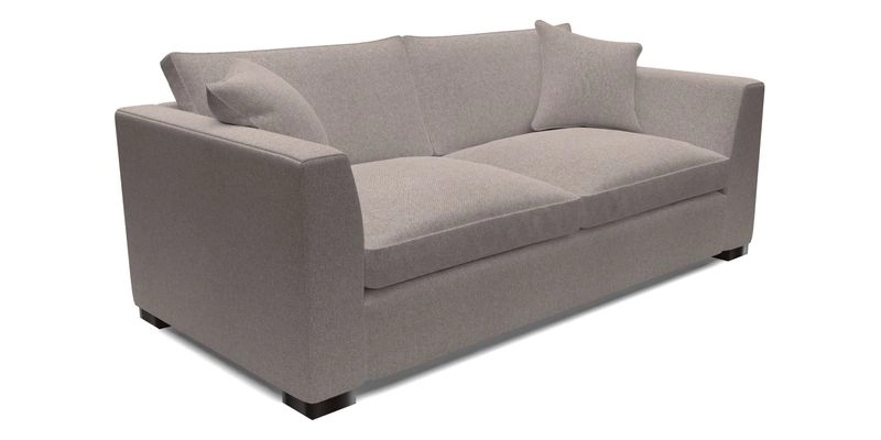 Wadenhoe 4 Seater Sofa in Two Tone Plain Biscuit