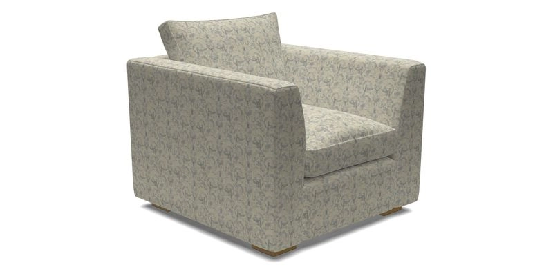 Wadenhoe Chair in Two Tone Plain Biscuit