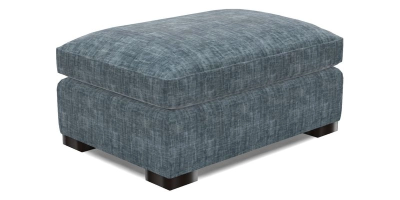 Wadenhoe Footstool in Two Tone Plain Biscuit