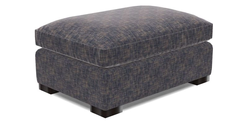 Wadenhoe Footstool in Two Tone Plain Biscuit