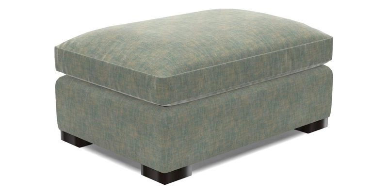 Wadenhoe Footstool in Two Tone Plain Biscuit