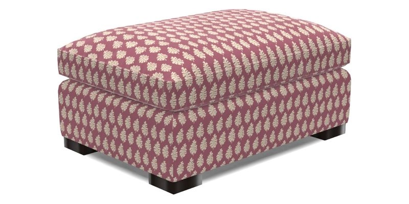 Wadenhoe Footstool in Two Tone Plain Biscuit