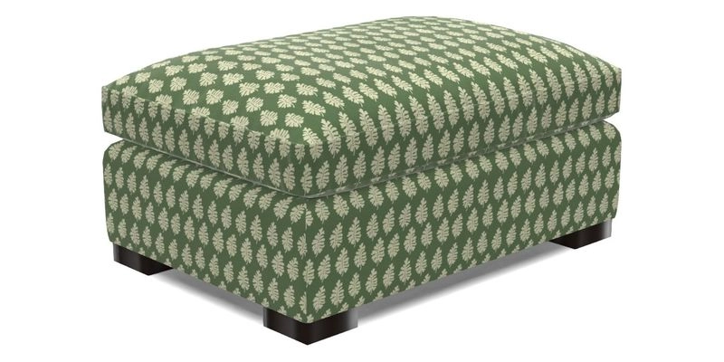 Wadenhoe Footstool in Two Tone Plain Biscuit