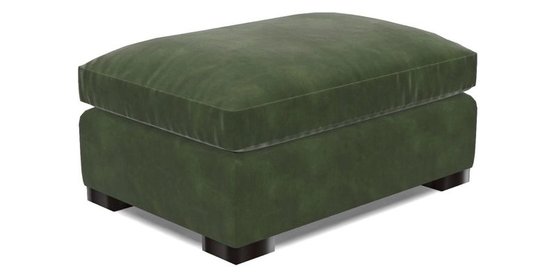 Wadenhoe Footstool in Two Tone Plain Biscuit