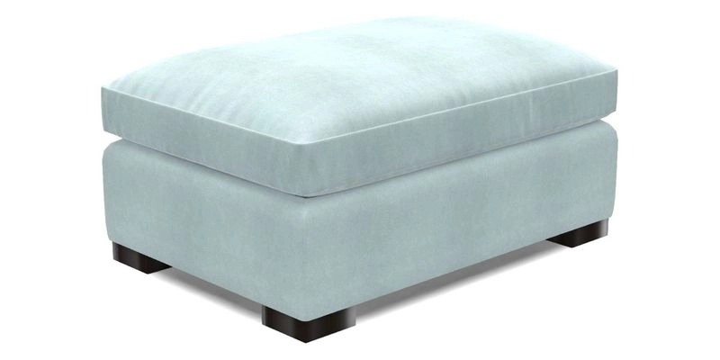 Wadenhoe Footstool in Two Tone Plain Biscuit