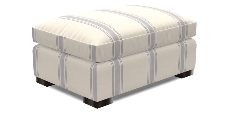 Wadenhoe Footstool in Two Tone Plain Biscuit