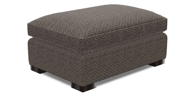 Wadenhoe Footstool in Two Tone Plain Biscuit