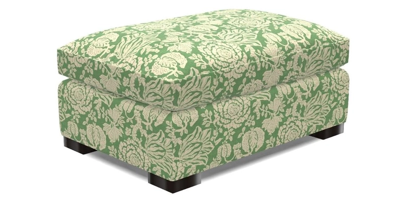 Wadenhoe Footstool in Two Tone Plain Biscuit