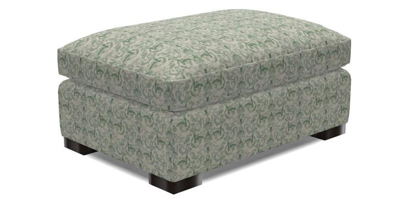 Wadenhoe Footstool in Two Tone Plain Biscuit